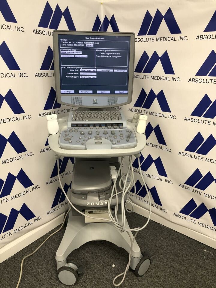 ZONARE Z-ONE Ultrasound System with Linear and Curved Array Probes