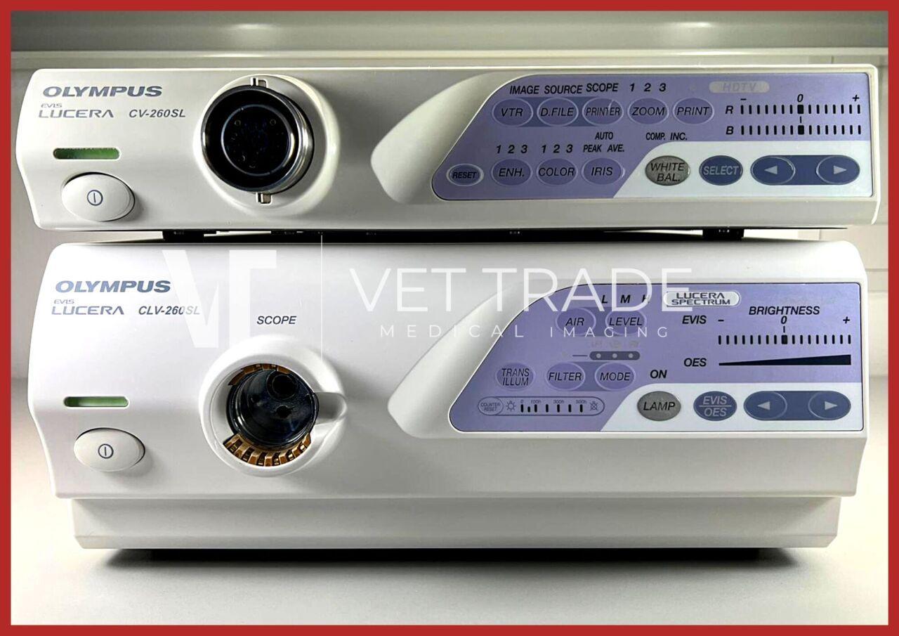 Olympus Evis Lucera Endoscopy System with CV-260SL Processor and CLV-260SL Light Source