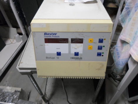 Baxter Biofuge 13 Laboratory Centrifuge