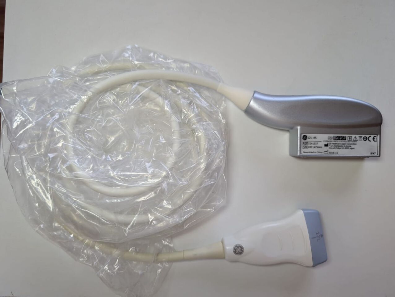 GE 12L-RS Linear Array Ultrasound Transducer
