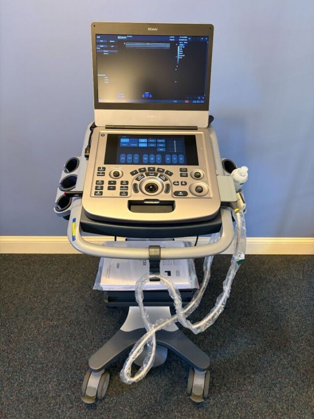 Edan AX2 Ultrasound 2023 | Acclarix AX2 Diagnostic System | L15Q Linear Probe | P/N AX2-Series | Compact Color Doppler