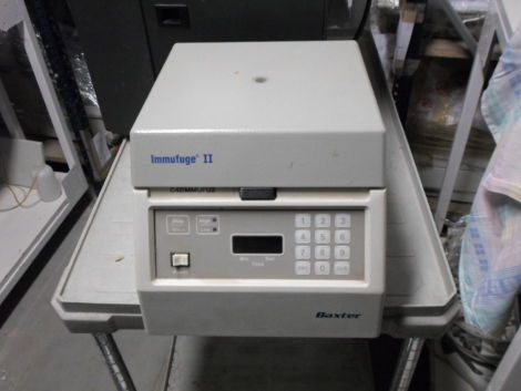 Baxter Immufuge II: Compact Centrifuge for Immunohematology