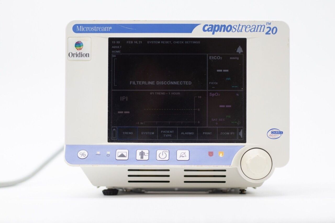 Oridion Microstream Capnostream 20 CO2 Monitor
