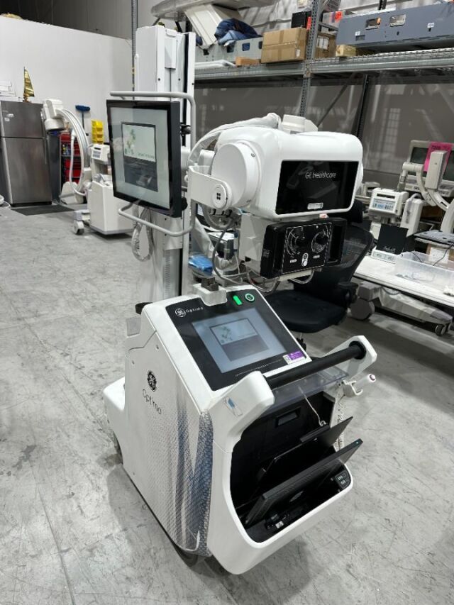 GE Optima XR240 | Portable Digital X-Ray Machine | Integrated FlashPad ...
