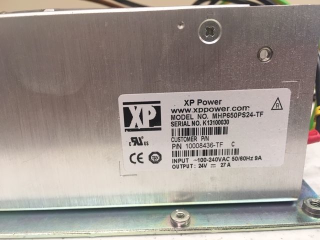 For Sale XP POWER MHP650PS24-TF Power Supply Power Supply Parts P/N 10008436-TF
