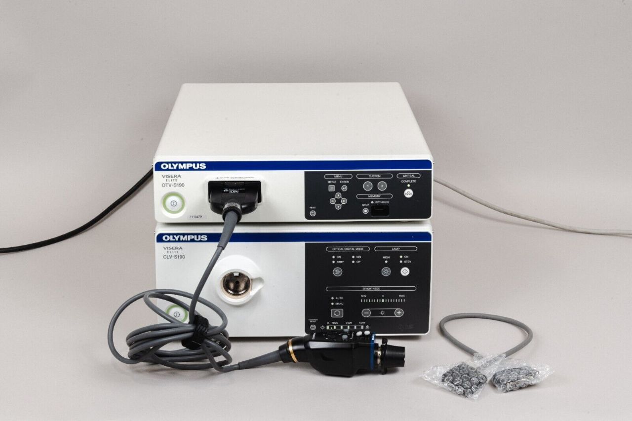 Olympus OTV-S190 Endoscopy Video System with CLV-S190 Light Source and CH-S190-XZ-Q Camera