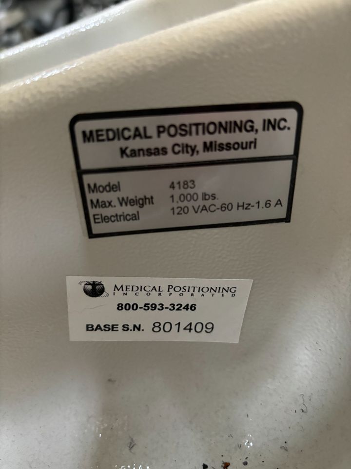 For Sale MEDICAL POSITIONING 4183 Stretcher