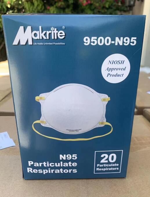 NIOSH-Approved N95 Respirator Mask from Makrite — Model 9500-N95