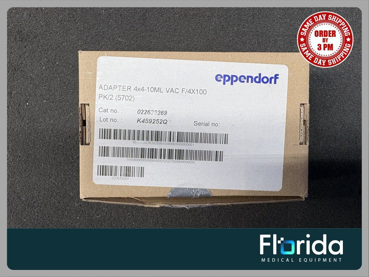For Sale EPPENDORF 735.000 2 PCS 4 X 10 ML FOR ROUND BUCKET 85 ML / 100 ML CAT NO: 022639269
